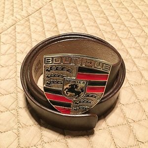Porsche Boutique pure leather belt